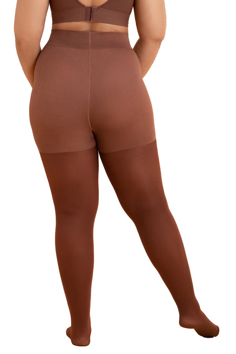 Shaper Tights, Alternate, color, CHOCOLATE