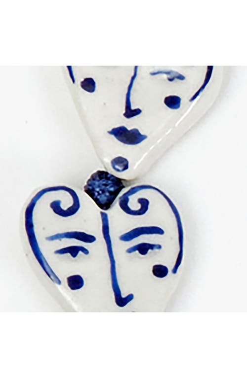 Clare V . Porcelain Heart Shortie Strap In Multi