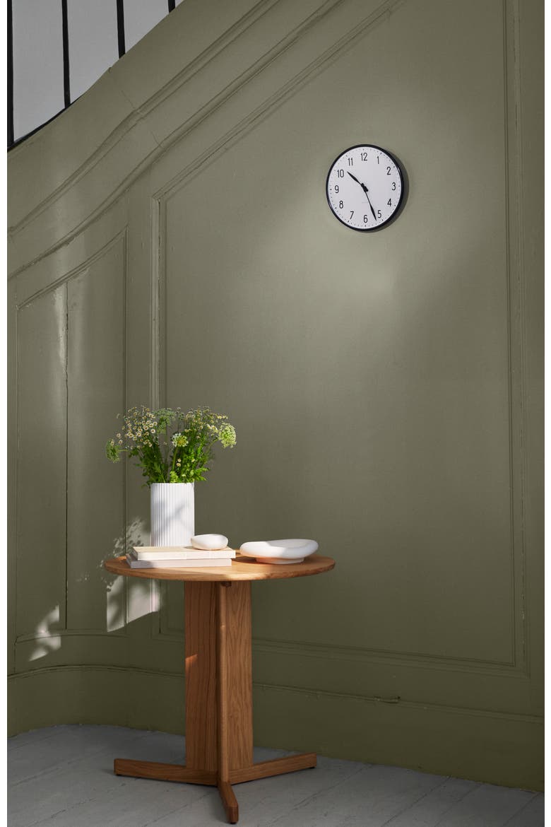 Station Wall Clock, Large, Alternate, color, White/Black