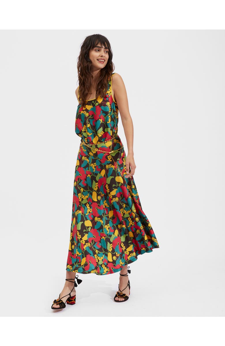 La DoubleJ Milano Skirt Vines Brown, Main, color, Vines Brown