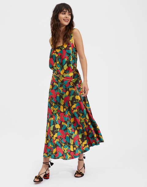 Milano Skirt Vines Brown