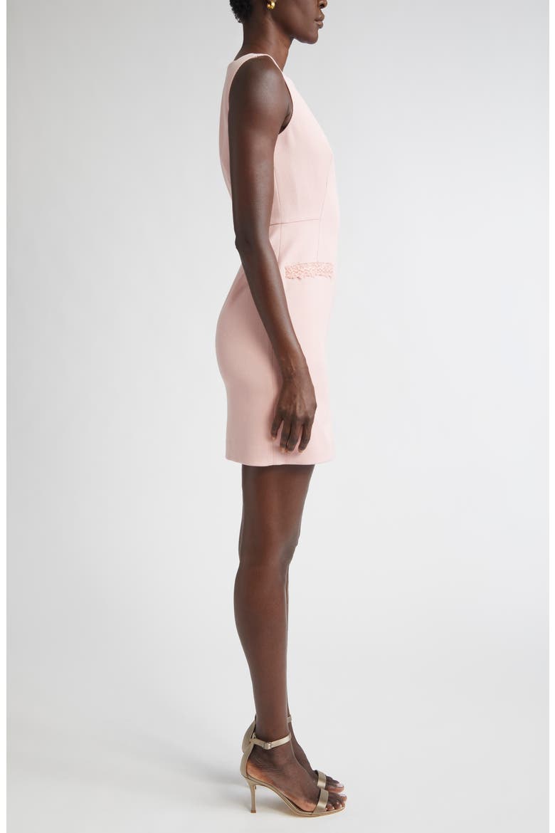Braided Trim Stretch Twill Sheath Dress, Alternate, color, PINK