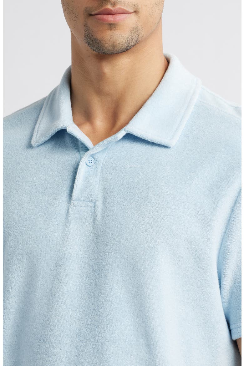 Terry Cloth Polo, Alternate, color, LIGHT BLUE
