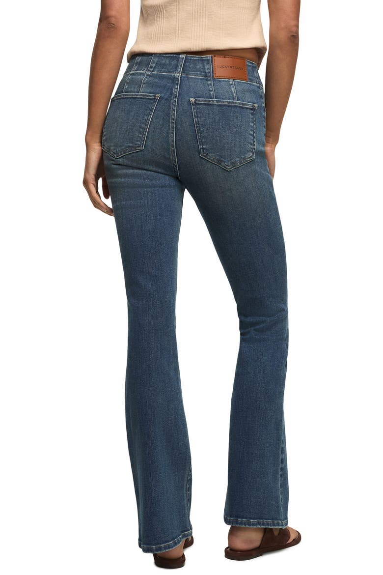 Stevie Seamed High Waist Flare Jeans, Alternate, color, PRINCESS WASH