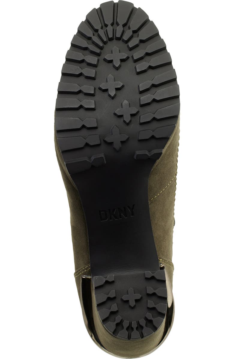 DKNY Linni Lace-Up Platform Bootie, Alternate, color, Military