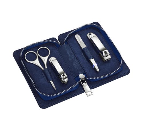 Breed Sabre 4 Piece Surgical Steel Groom Kit In Blue