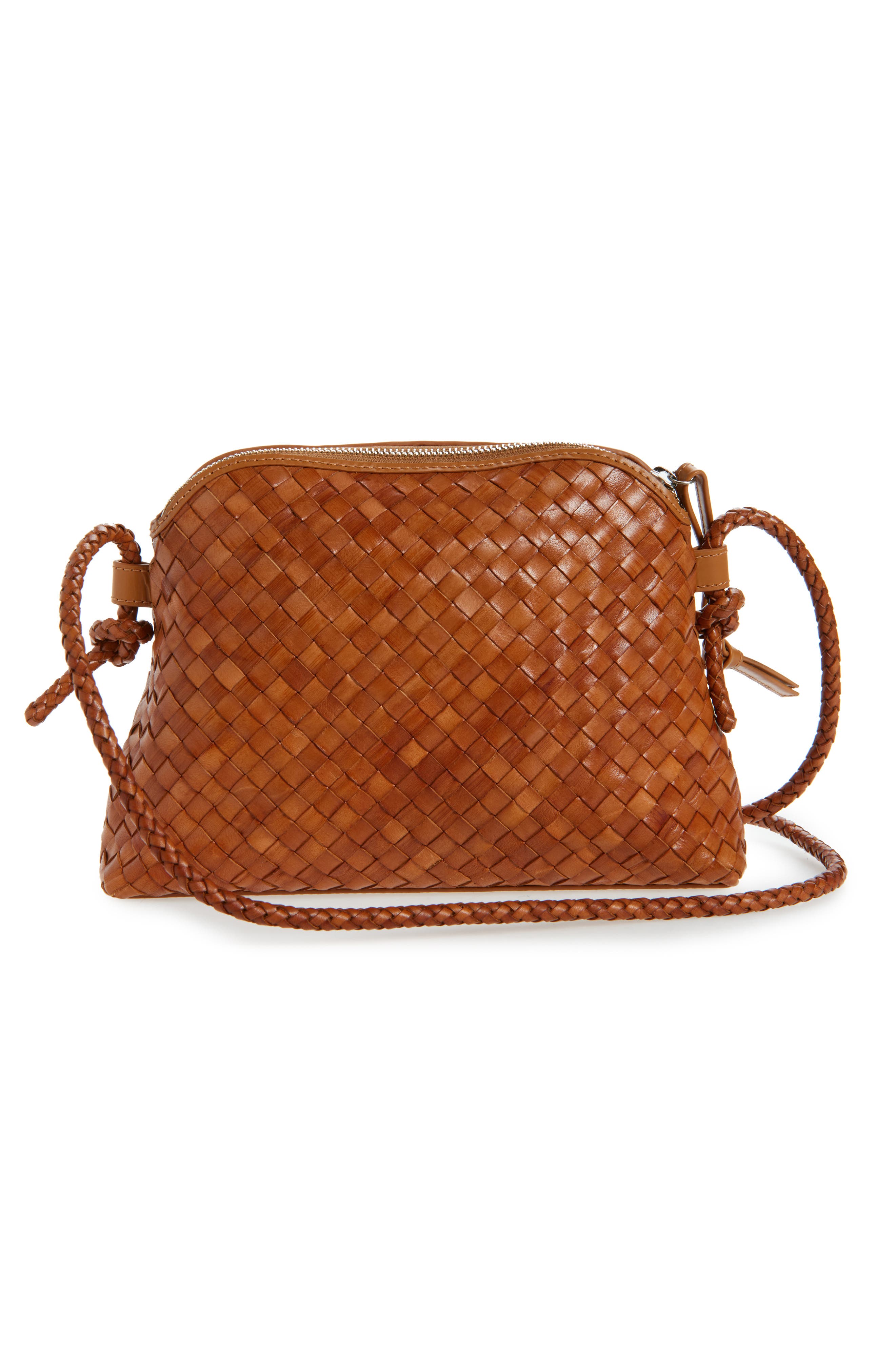 Loeffler Randall Mallory Woven Leather Crossbody Bag, Alternate, color, 