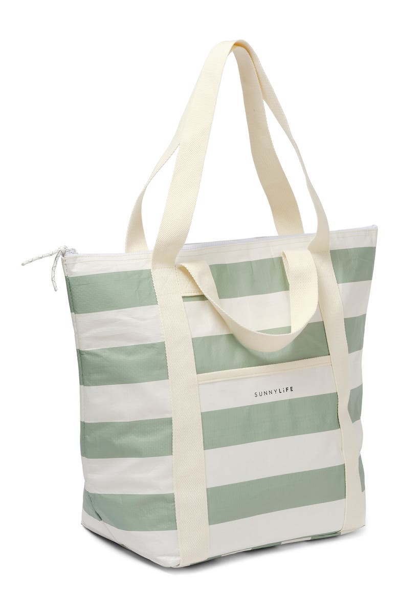Light Insulated Cooler Tote, Alternate, color, GREEN