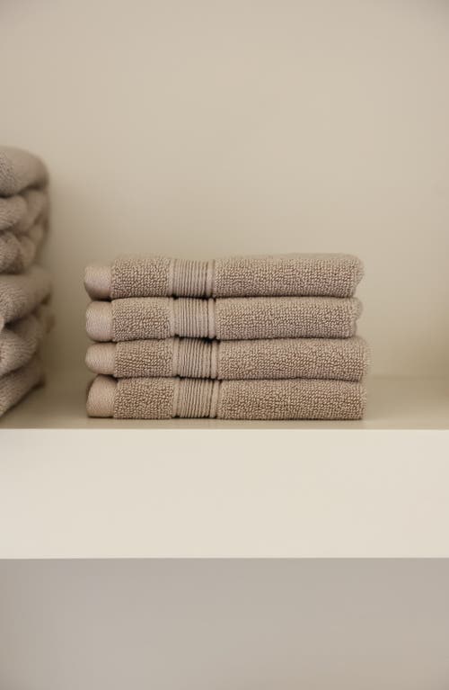 Cozy Earth Luxe Set Of 4 Washcloths In Brown