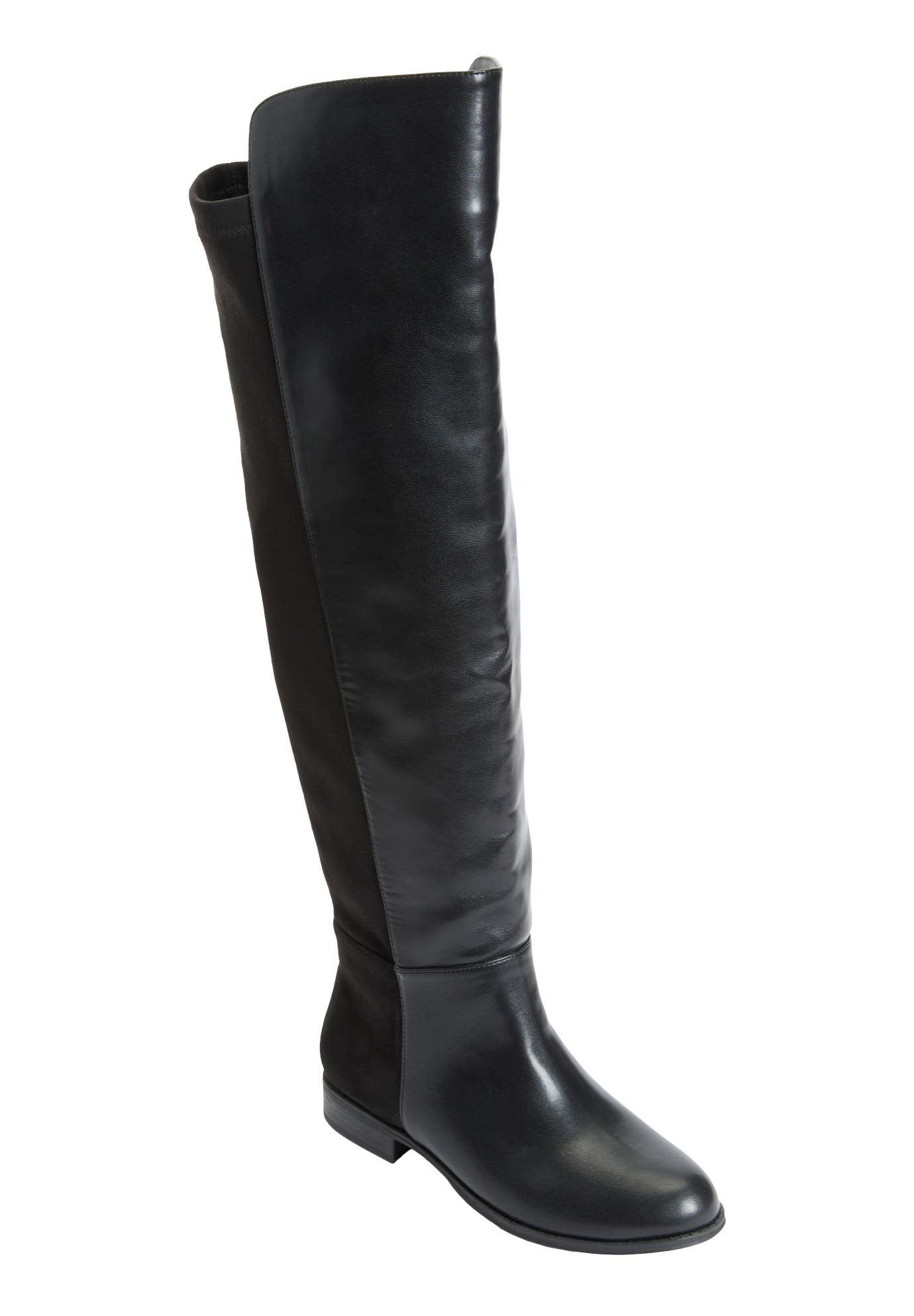 The Shay Wide Calf Boot, Main, color, BLACK
