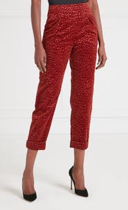 Temperley London Lynx Velvet Tapered Trouser
