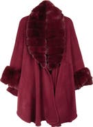 SAACHI Filippa Faux Fur Trim Cardigan