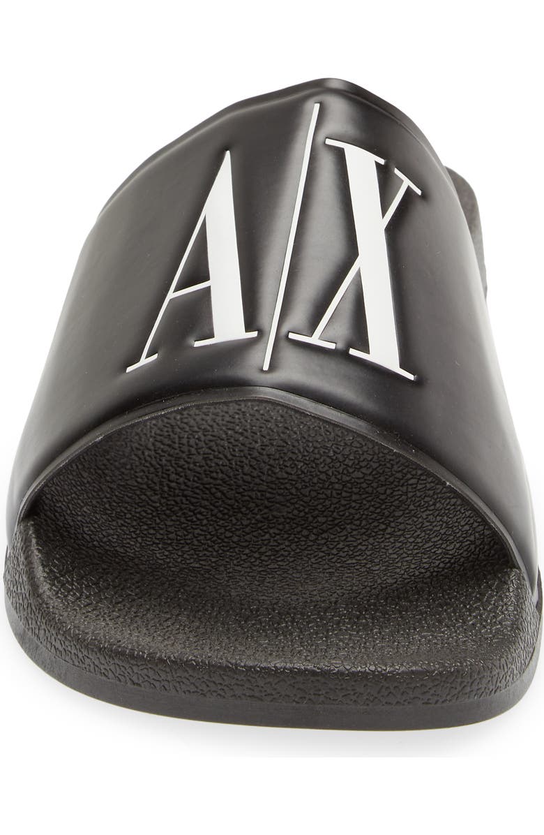 Armani Exchange Icon Logo Slide Sandal, Alternate, color,