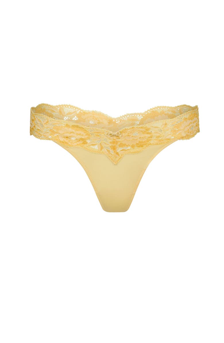 Adore Me Jaya Thong Panties, Alternate, color, Light Yellow