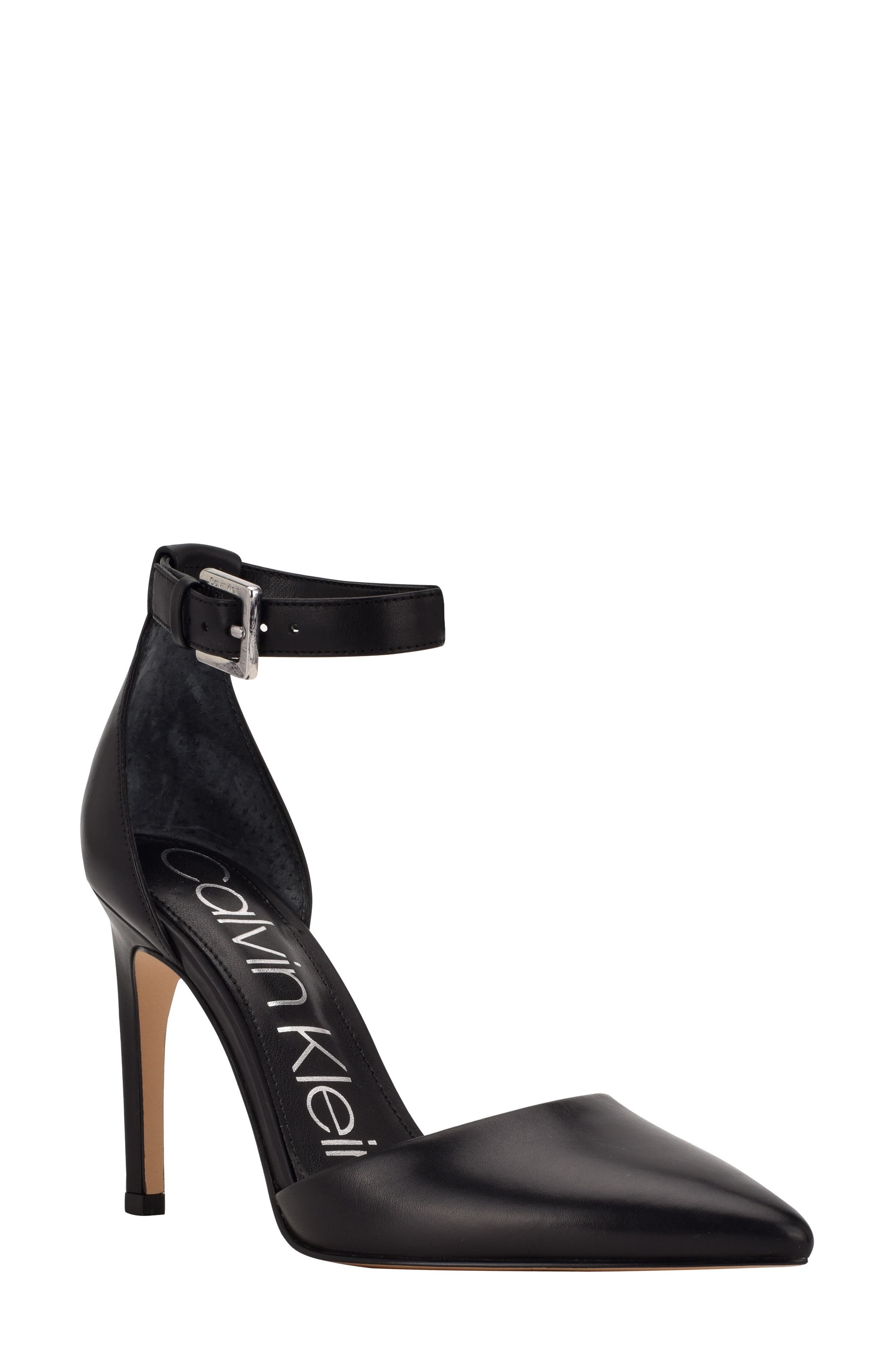 Hilda d'Orsay Ankle Strap Pump, Main, color, BLACK 003