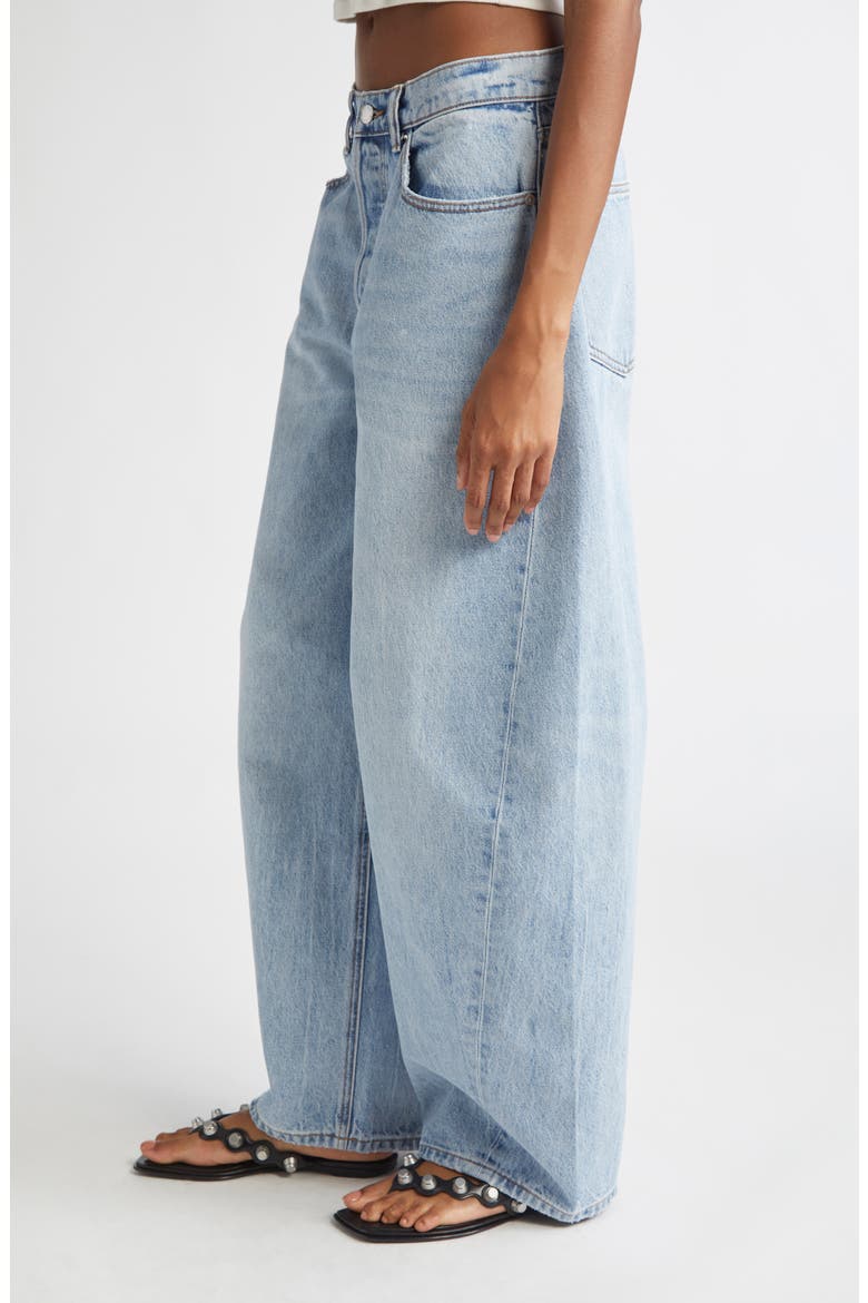 Blow Up Mid Rise Balloon Leg Jeans, Alternate, color, VINTAGE BLEACH BLUE