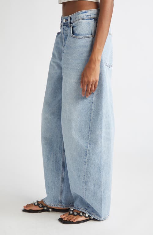 Alexander Wang Blow Up Mid Rise Balloon Leg Jeans In Blue