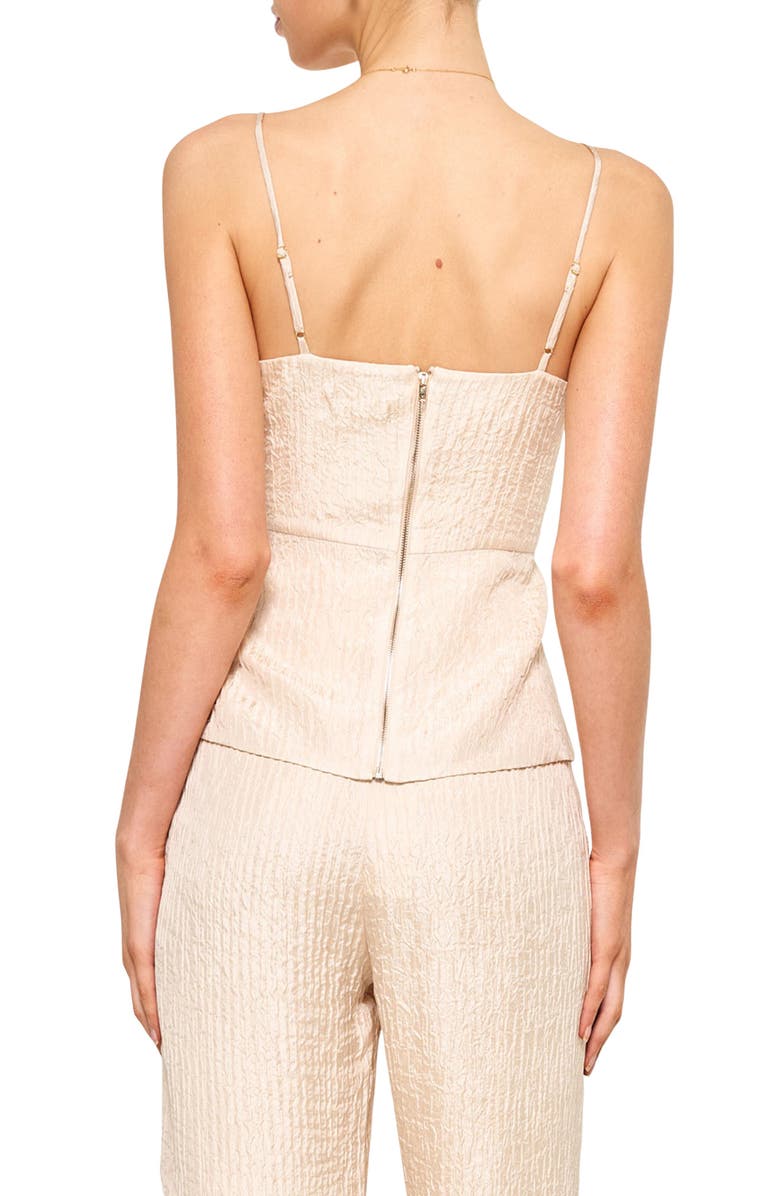 CAMI NYC Lisbon Crinkled Silk & Wool Camisole, Alternate, color, 