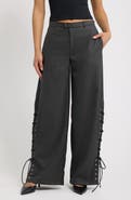Feners Delirio Lace-up Wide Leg Pants