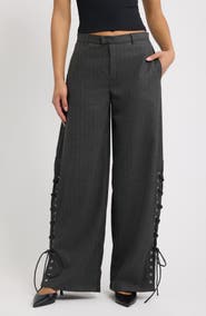 Feners Delirio Lace-up Wide Leg Pants