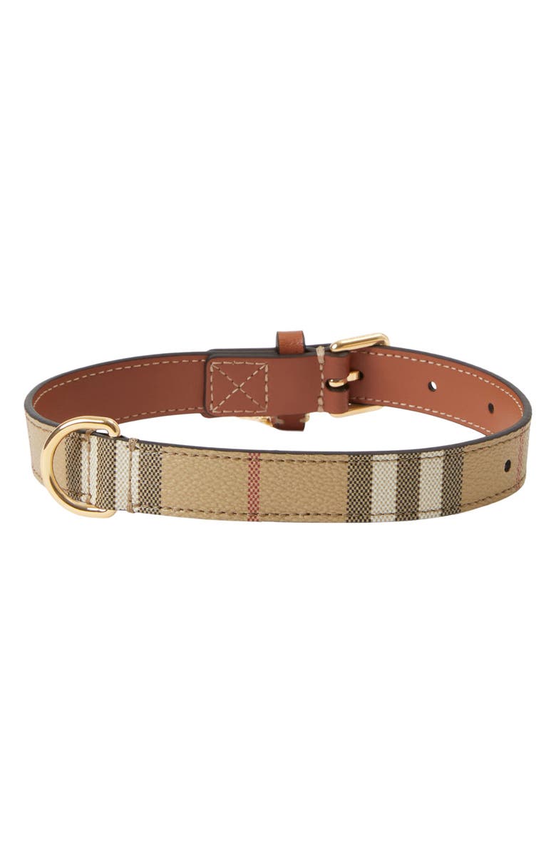 Burberry Check Dog Collar, Alternate, color, 