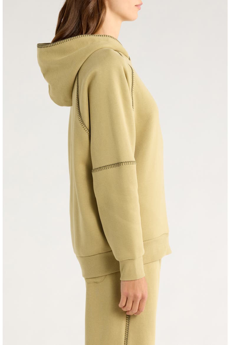 Classic Cotton Blend Hoodie, Alternate, color, MUTED BRASS