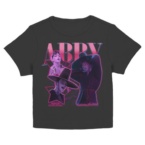 Junior's KPop Demon Hunters Abby Saja Collage Superstar  Graphic T-Shirt