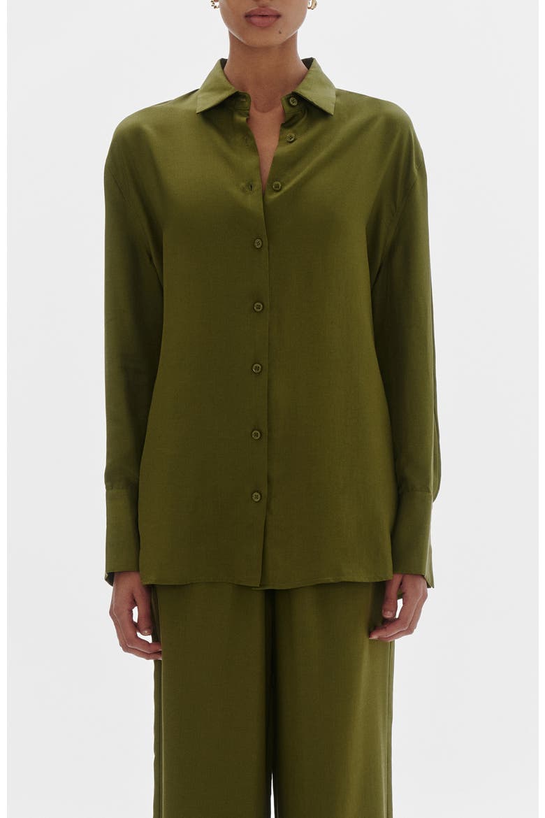 Tilly Tencel Shirt, Main, color, Cypress
