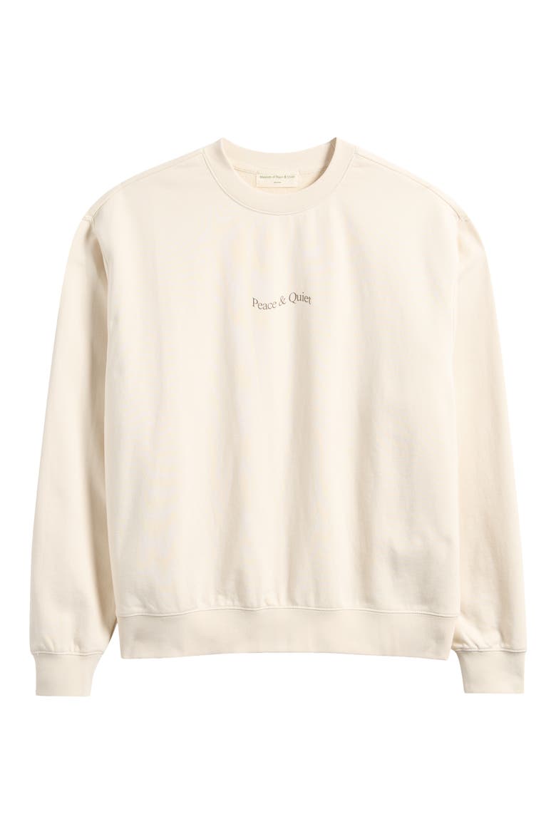 Wordmark Graphic Sweatshirt, Alternate, color, BONE