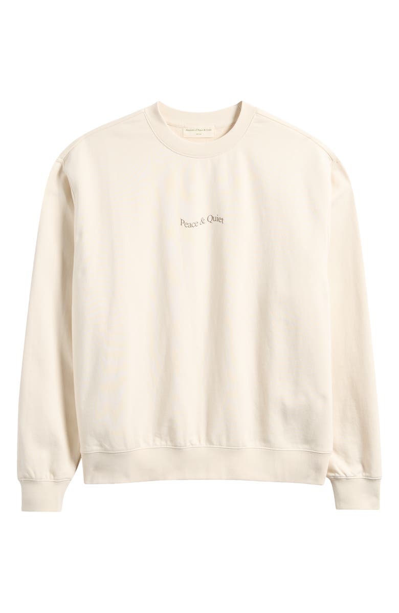 Museum of Peace & Quiet Wordmark Graphic Sweatshirt, Alternate, color, Bone