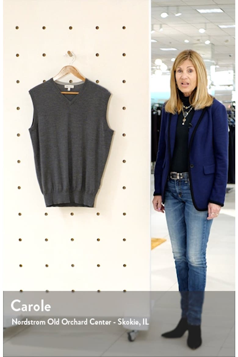 Crown Soft Merino Wool & Silk Sweater Vest video