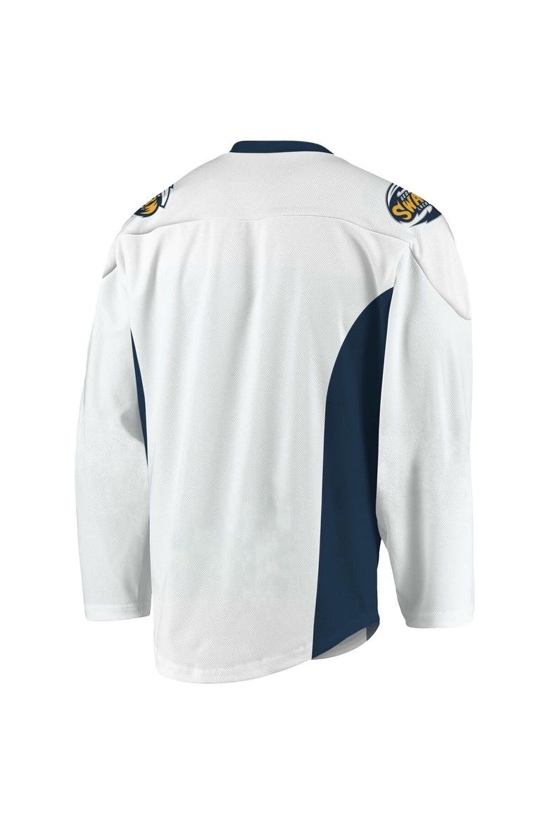 Youth White Georgia Swarm Sublimated Replica Jersey, Alternate, color, White
