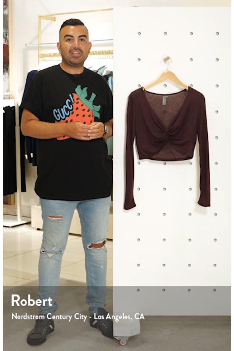 Arc Knot Cropped Top video