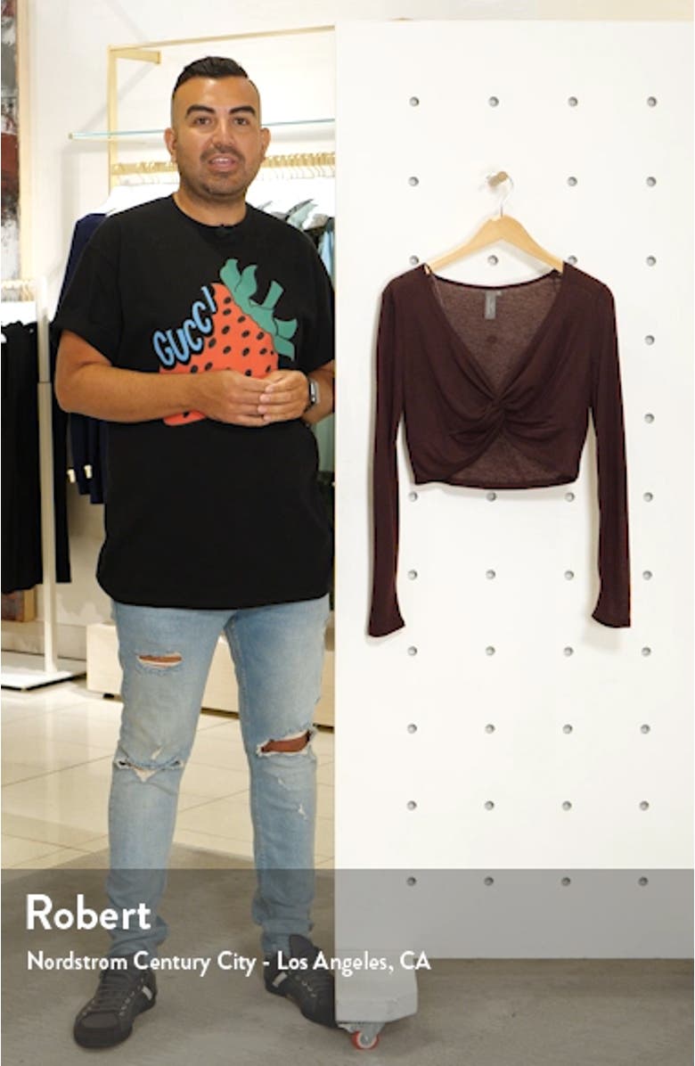 Arc Knot Cropped Top, sales video thumbnail