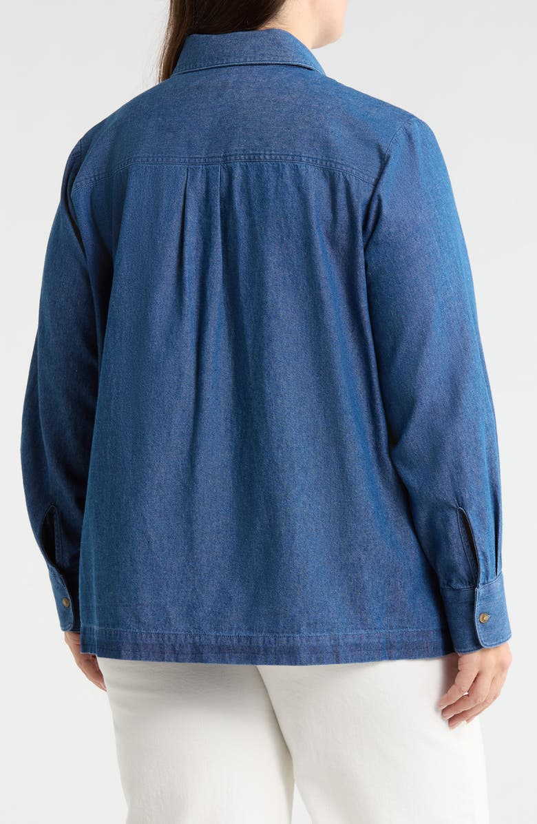 Jones New York Chambray Shirt, Alternate, color, Libra Wash