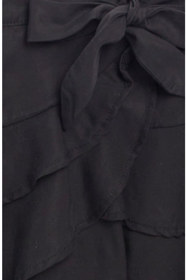 Kids' Tiered Skirt, Alternate, color, BLACK