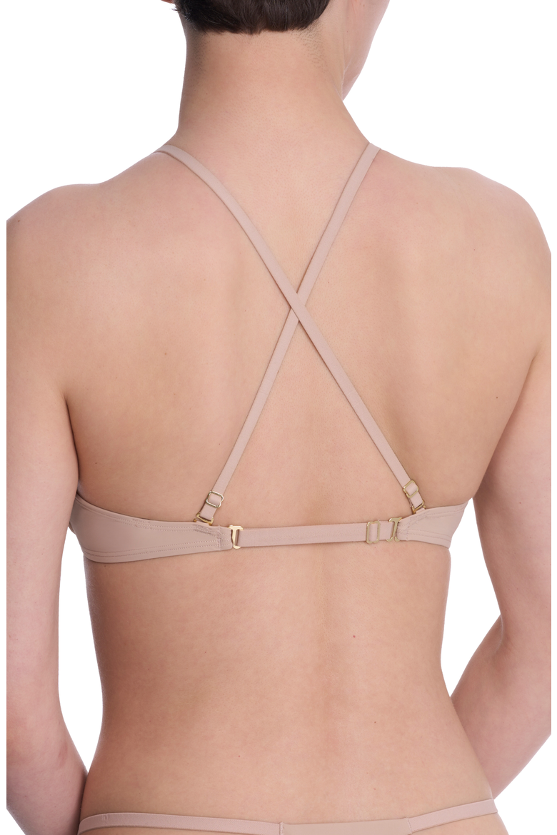 Verge Convertible Plunge T-Shirt Bra, Alternate, color, Cafe