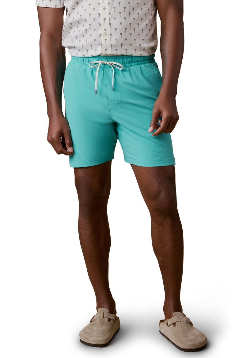 Shorelite Swim Trunks, Main, color, MONTEREY AQUA
