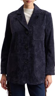 Avec Les Filles Suede Boyfriend Blazer