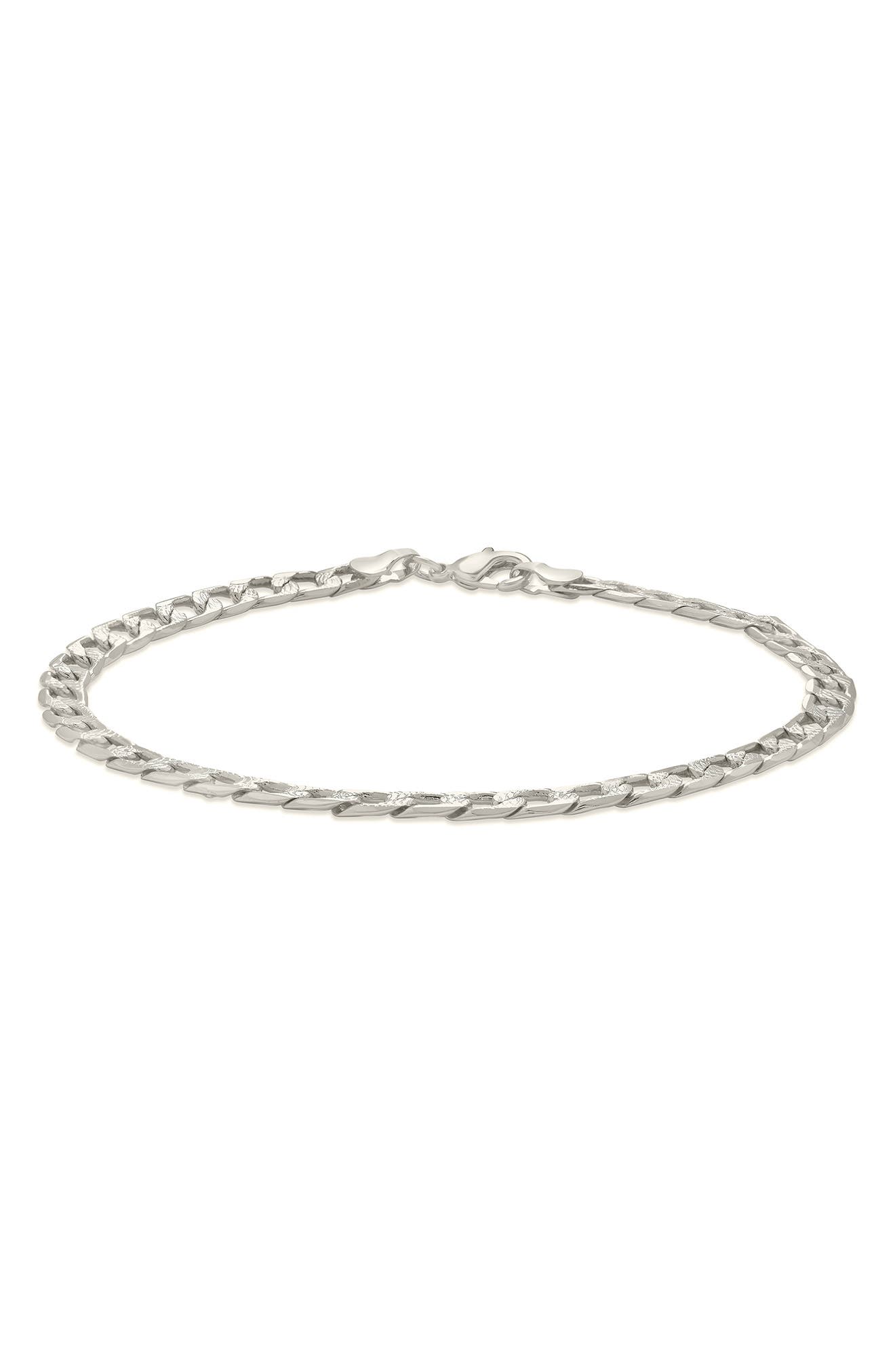 Sterling Forever Exie Chain Anklet