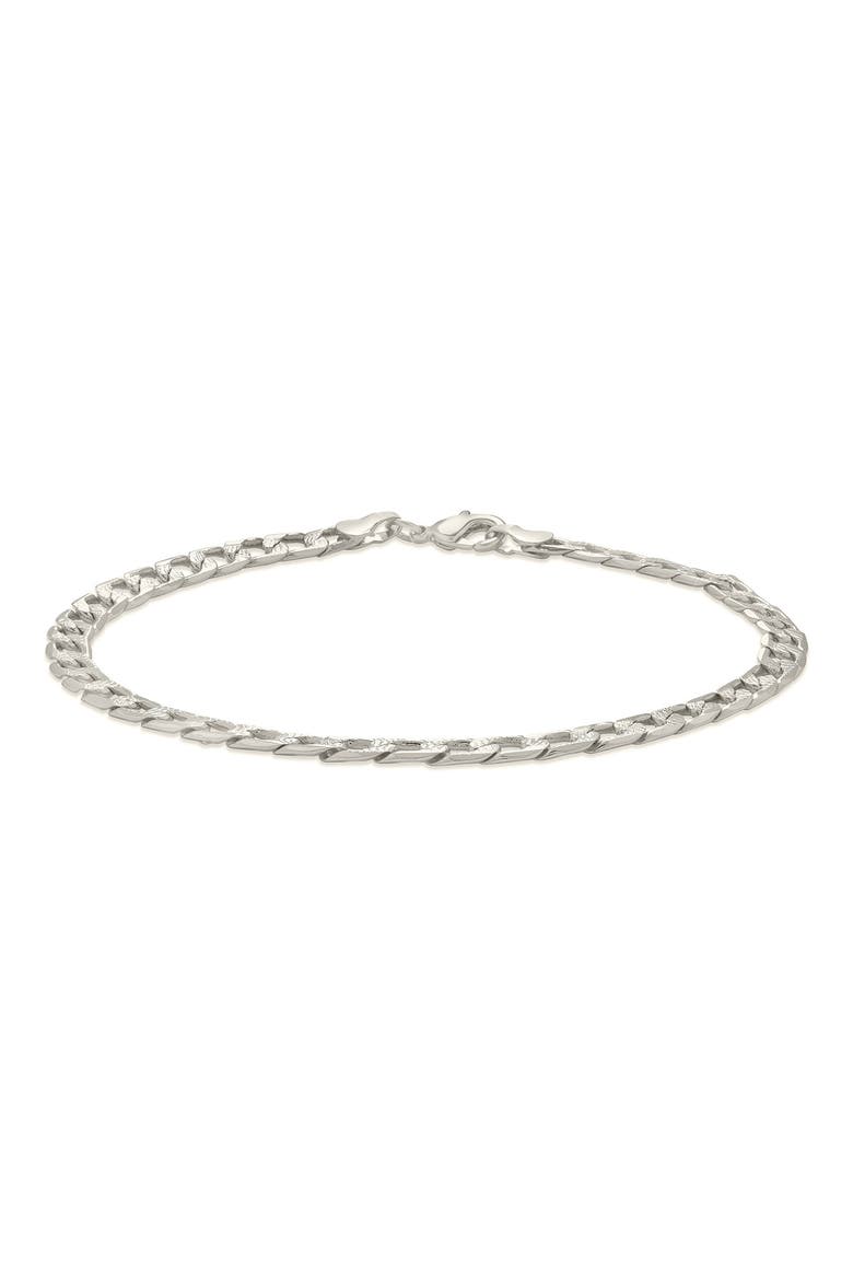 Exie Chain Anklet, Main, color, SILVER
