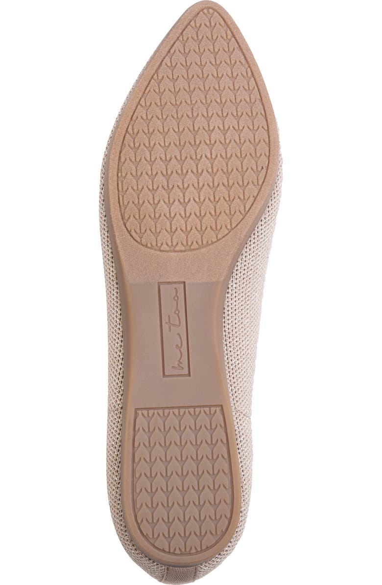 Me Too Alia Flat, Alternate, color, Bisque Metallic