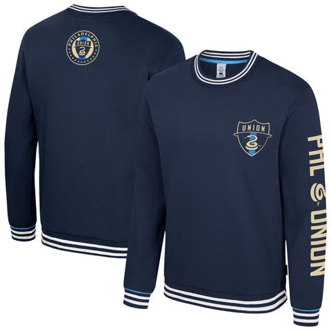 Men's Stadium Essentials Navy Philadelphia Union Half-Time 2-Hit Pullover Sweatshirt