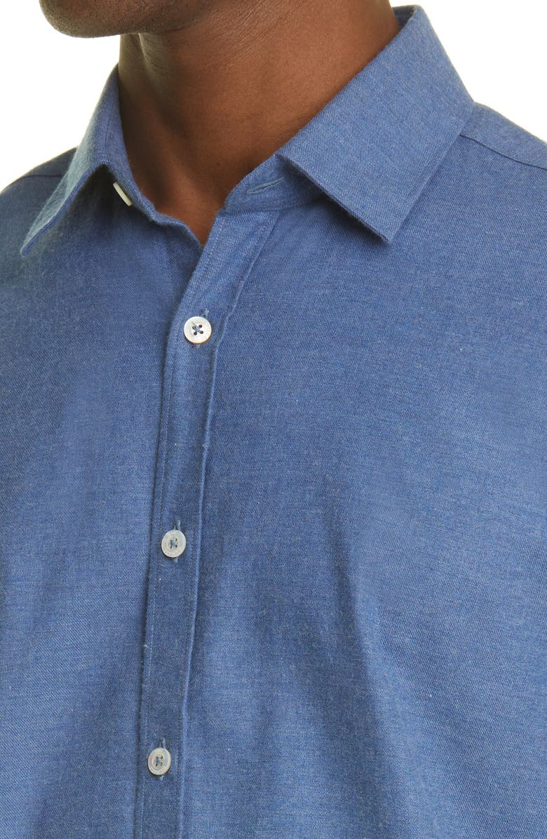 Canali Cotton Button-Up Shirt, Alternate, color, 