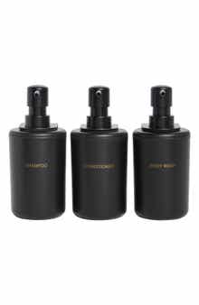 Set of 3 Plastic Shower Dispensers