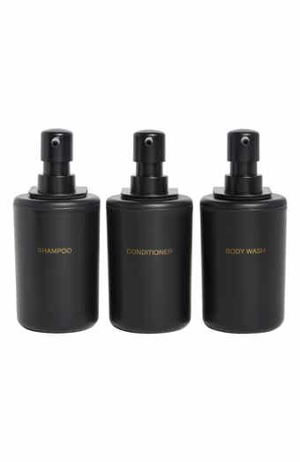 Set of 3 Plastic Shower Dispensers