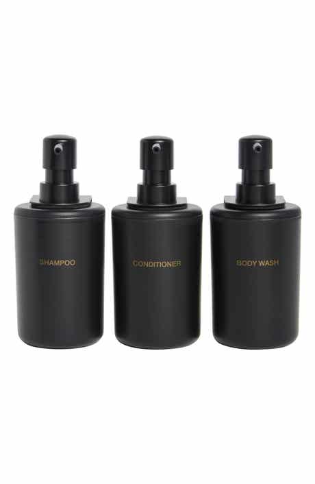 Set of 3 Plastic Shower Dispensers