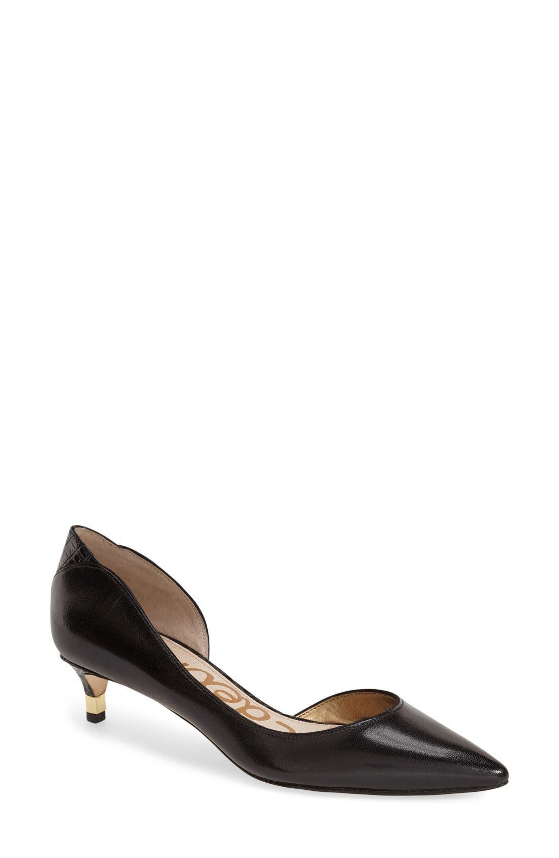 Sam Edelman 'Linda' Half d'Orsay Pump, Main, color, 