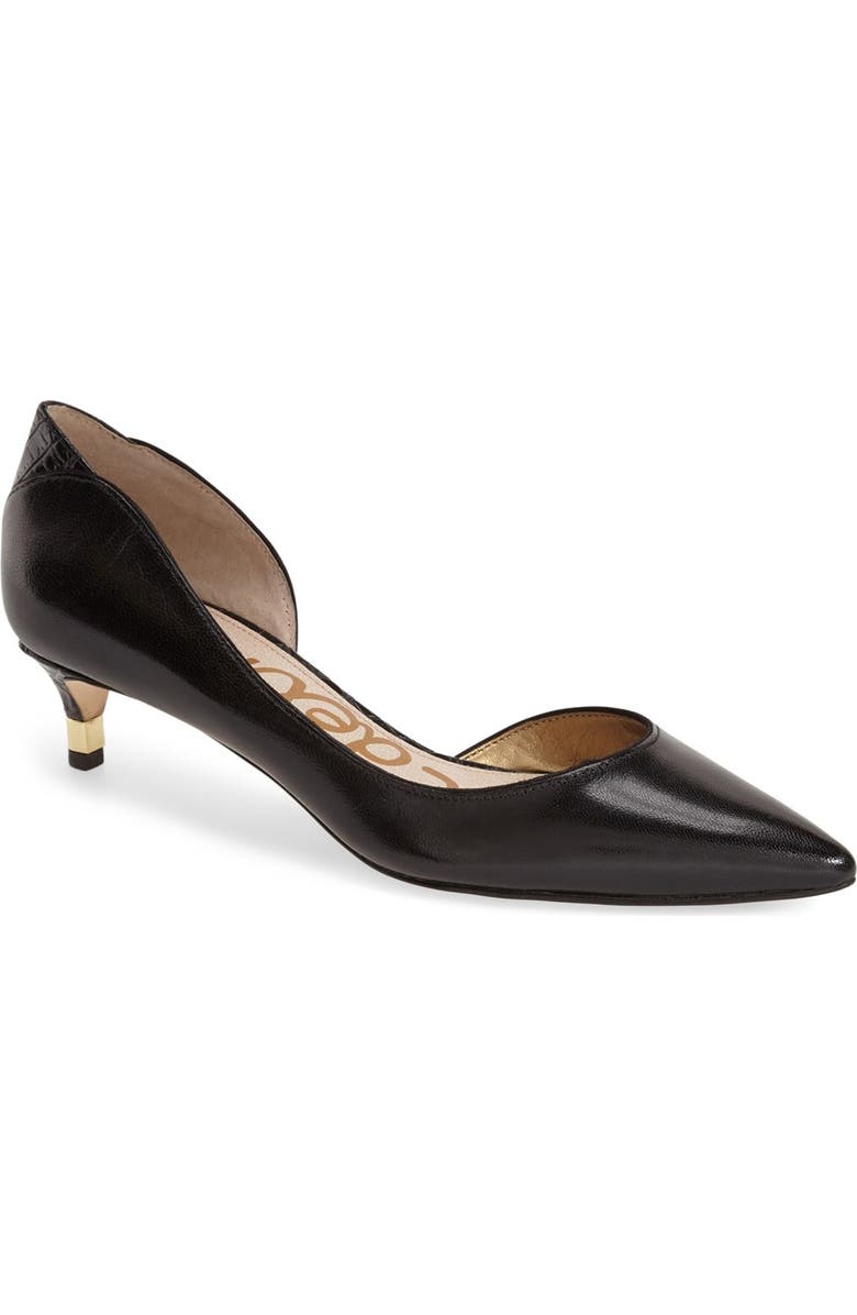 Sam Edelman 'Linda' Half d'Orsay Pump, Main, color,