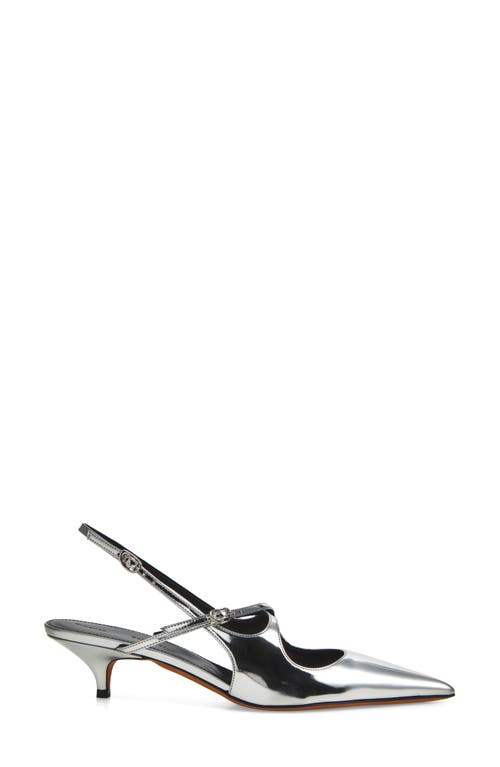 Shop Proenza Schouler Crossover Kitten Heel Slingback Pump